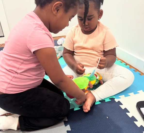 Kids yoga session at Little Creators Daycare in the Bronx