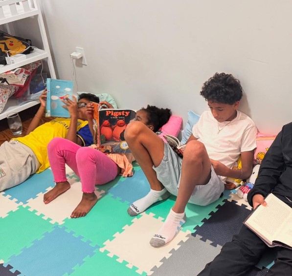 Story circle at Little Creators Daycare in the Bronx