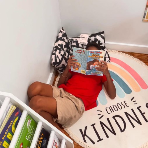 Nap and cozy corner at Little Creators Daycare in the Bronx